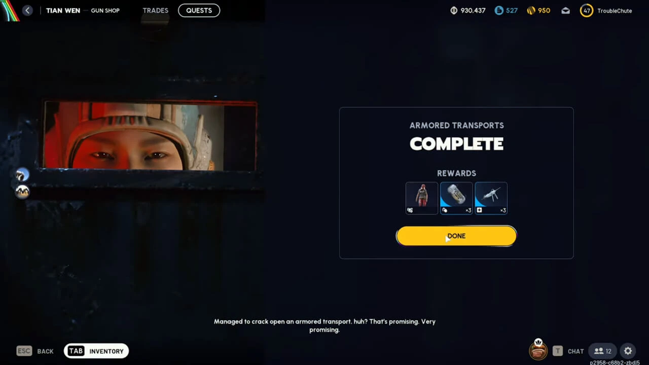 ARC Raiders Armored Transports Quest Rewards