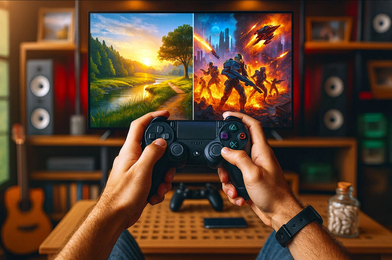 Choosing A Game Based On Mood: Relaxation Vs. Adrenaline