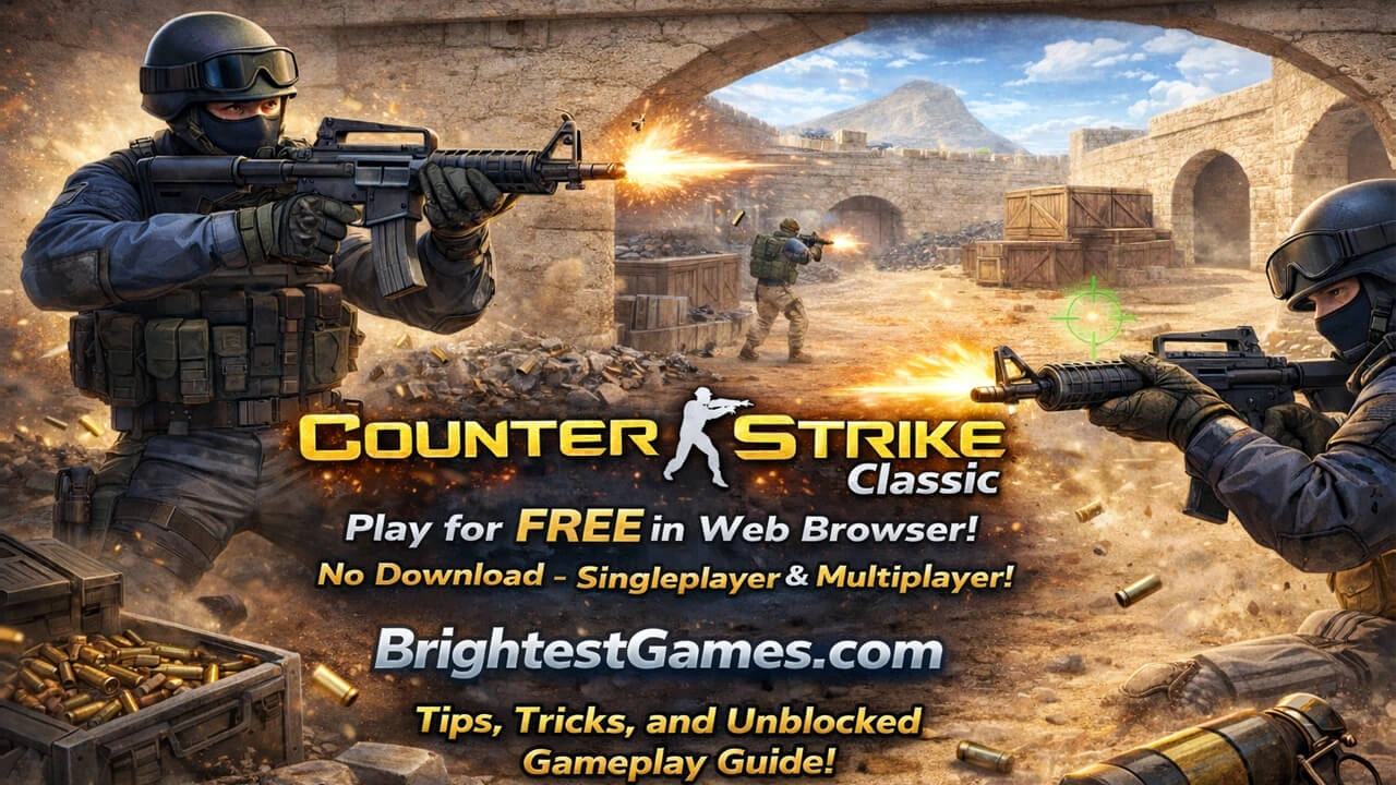 Counter-Strike Classic: Play The Legendary Shooter Free In Your Browser On Brightestgames!