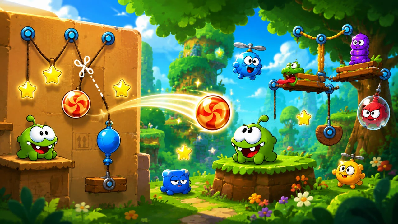 Cut The Rope And Cut The Rope 2: How Om Nom Became A Physics Puzzle Icon?