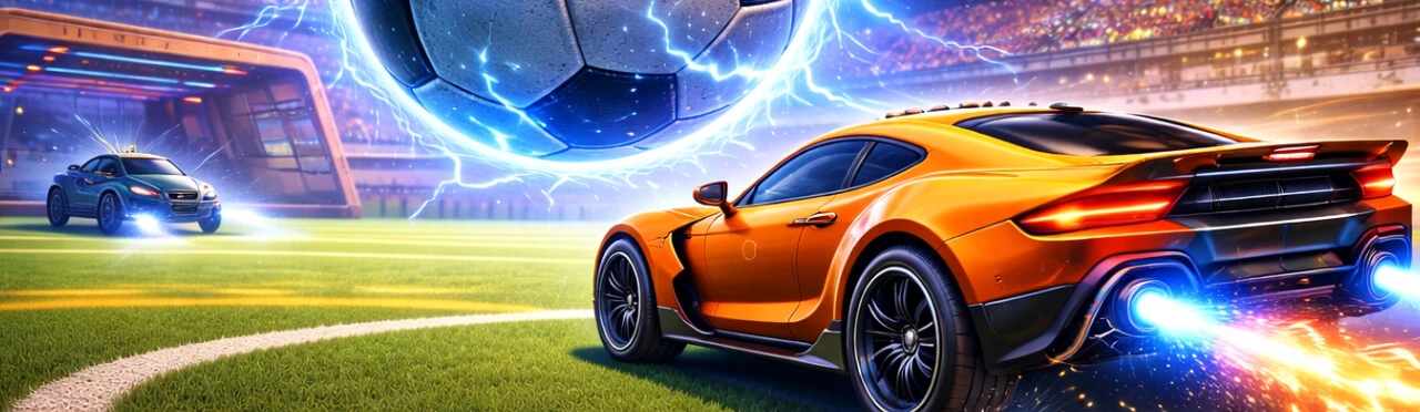 Rocket Car Soccer game play it online on BrightestGames