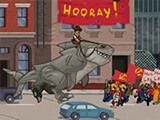 Sharkosaur Attack