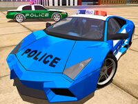 Police Drift Car Driving Stunt