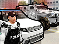 Police Car in the City