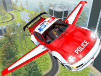 Flying Police Car Games