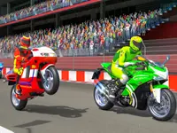 Sports Bikes Race Track