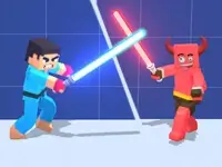 3D Block Gladiator: Sword Draw