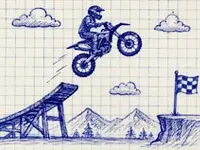 Stunt Bike 2D Paper Race