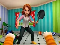 Bad Cat Prankster - Mom's Return