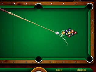 how do you use the spin ball in miniclip 8 ball pool
