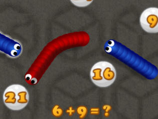 MATH SLITHER free online game on