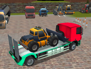 cargo transport simulator mercedes with trailer
