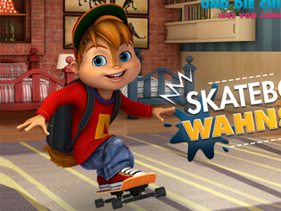 Jogue Alvinnn und Die Chipmunks: Skate Wahnsinn jogo online grátis