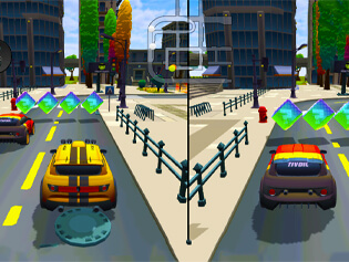 2 PLAYER CITY RACING 2 free online game on