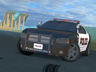 police drift and stunt