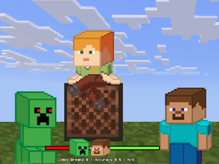CraftFighter - Steve vs Creeper Jogo de Luta do Minecraft (Online) 