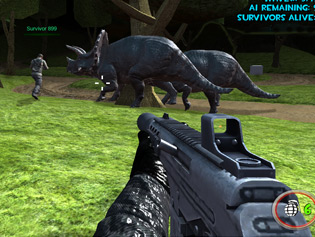 Play Midnight multiplayer dinosaur hunt