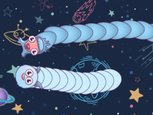 Alien Slither Snake . Online Spill . BrightestGames.com