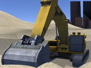 Real Excavator Simulator . Online Games . BrightestGames.com