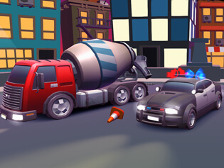 2 Player Police Racing