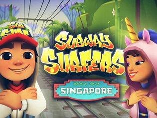 Subway Surfers World Tour: Singapore . BrightestGames.com