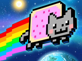 Nyan Cat Lost In Space . Online Games . BrightestGames.com