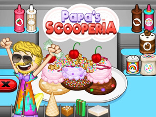 Papa's Scooperia  Play Now Online for Free 