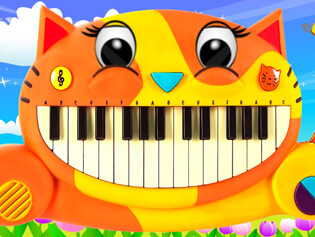 Cat Piano . Online Games . BrightestGames.com