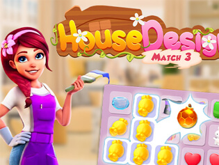 House Design Match 3 Online Games BrightestGames com