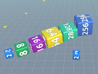 Cube Arena 2048 Merge Numbers . BrightestGames.com