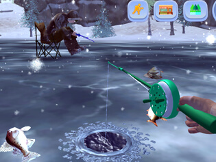 Ice Fishing: Catch Bass . Online Games .