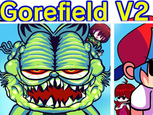 FNF Vs. Gorefield V2 . Online Games . BrightestGames.com